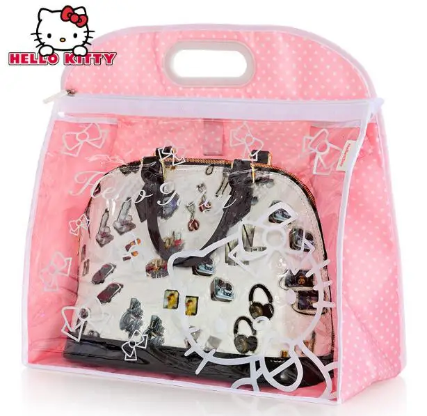 

1 Pcs Cartoon Hello Kitty Home Wardrobe Women Handbags Dust-proof Storage Bag Travel Bra Socks Underwear Organizer