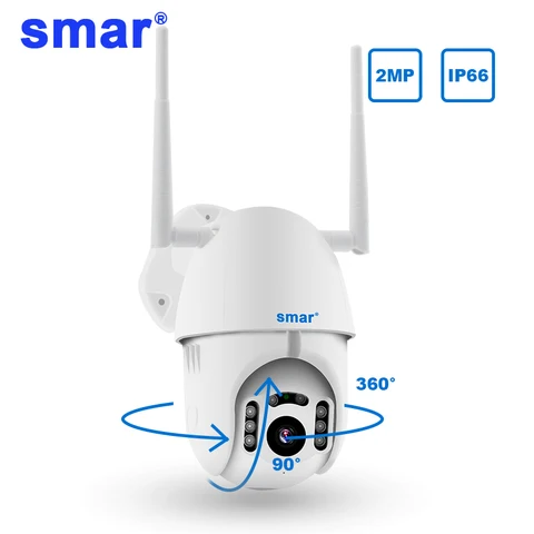 Armazenamento em Nuvem sem Fio Câmeras de Segurança ao ar Áudio em Dois Smar Câmera Ptz Velocidade Dome Cctv Livre Onvif Sentidos P2p Wi-fi 1080 p ip