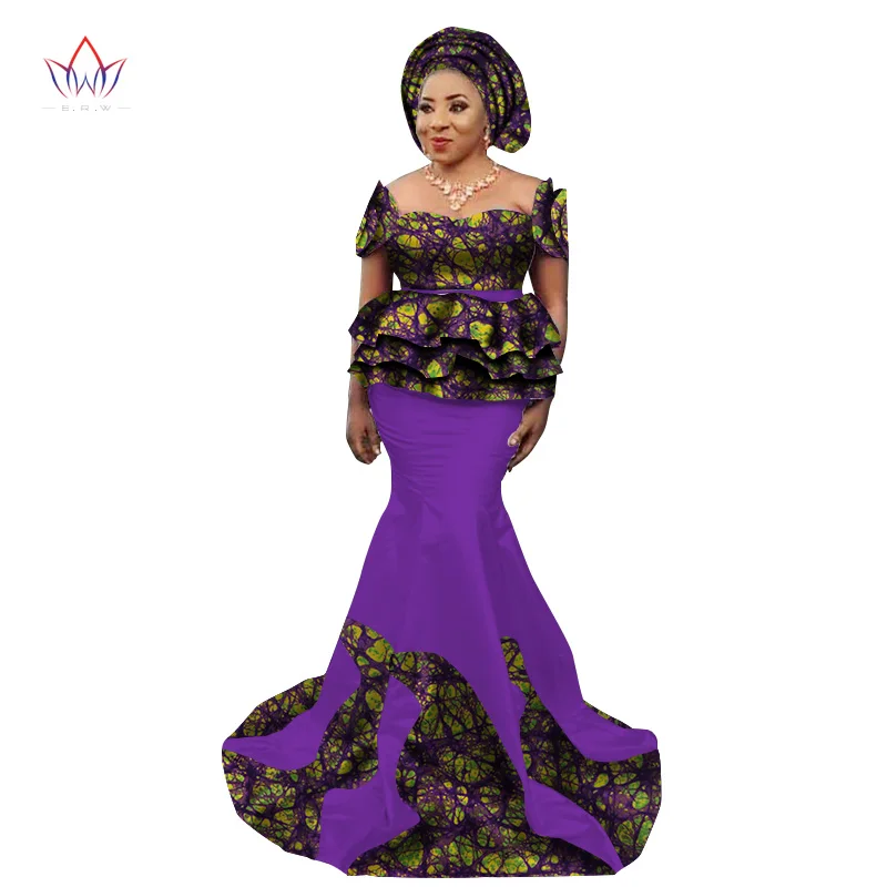 Новая мода африканская юбка набор для Женщин Дашики элегантная африканская одежда аппликация размера плюс традиционная африканская одежда WY2240
