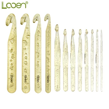 

12 Pcs Looen Huge Crochet Hooks Knitting Needle Craft Yarn Sewing Tools Set for Scarf Shawl Sweater Crocheting Knitting