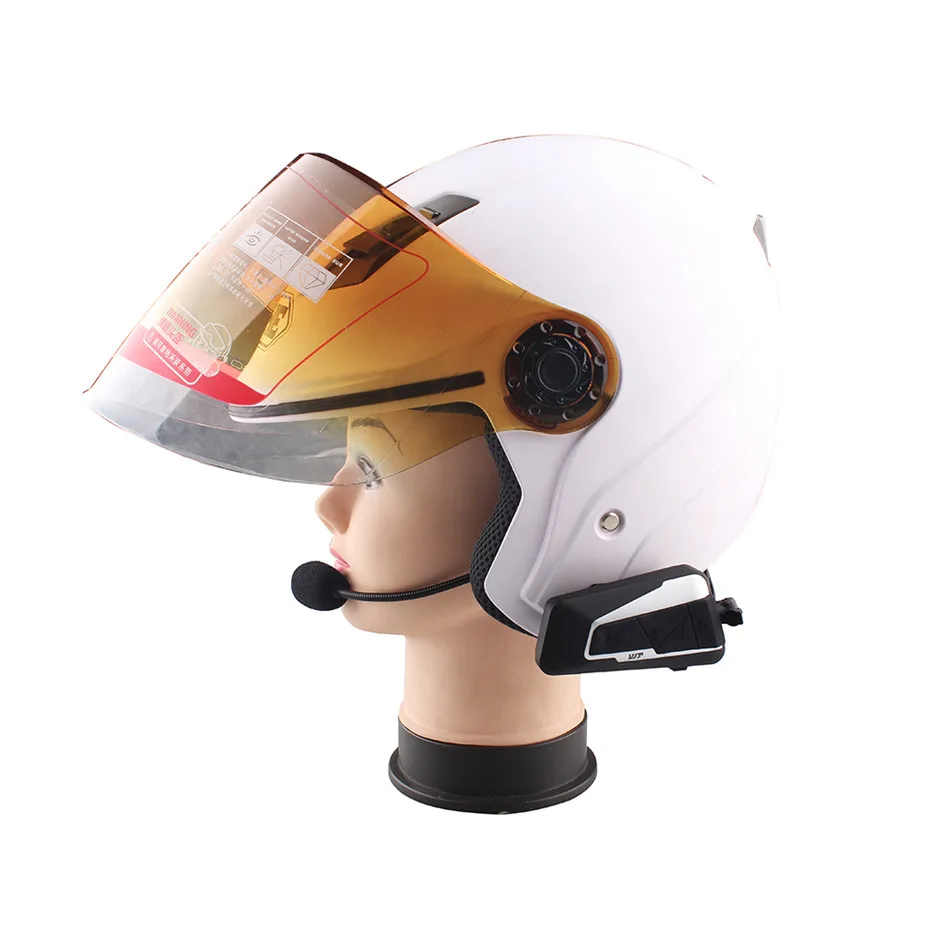 Fodsports 1200 м Мотоциклетный домофон Bluetooth шлем гарнитура мотоциклетный шлем домофон с FM подключением мобильного телефона BT-S2 Freedconn
