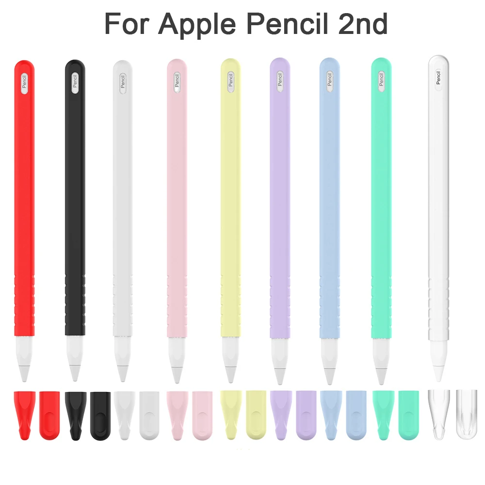 1 шт. мягкий силиконовый чехол наконечник для Apple Pencil 2 iPad Pro|Чехлы планшетов и