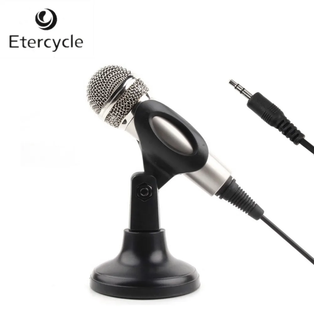 

LPS-M8 3.5mm Multimedia Wired Microphone Mic with Tripod Stand for Skype, MSN, Voice Search Laptop PC