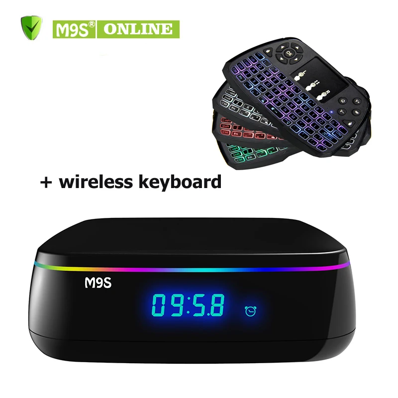

2GB+16GB M9S MIX Android 6.0 Smart TV Box Amlogic S912 Octa-core OTT TV Box 2.4G+5G dual wifi 1000M Media Player + A3 Keyboard