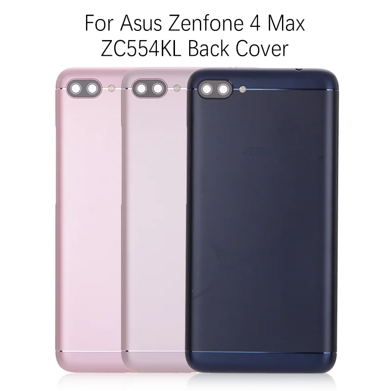 Оригинальная задняя панель корпуса для Asus Zenfone 4 Max ZC554KL задняя крышка батарейный отсек с кнопками громкости питания объектив камеры ZC554KL