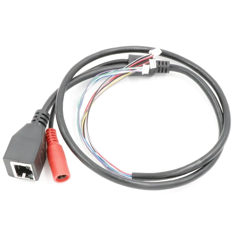 

CCTV POE IP network Camera PCB Module video power cable, 65cm long, RJ45 female connectors with Terminlas