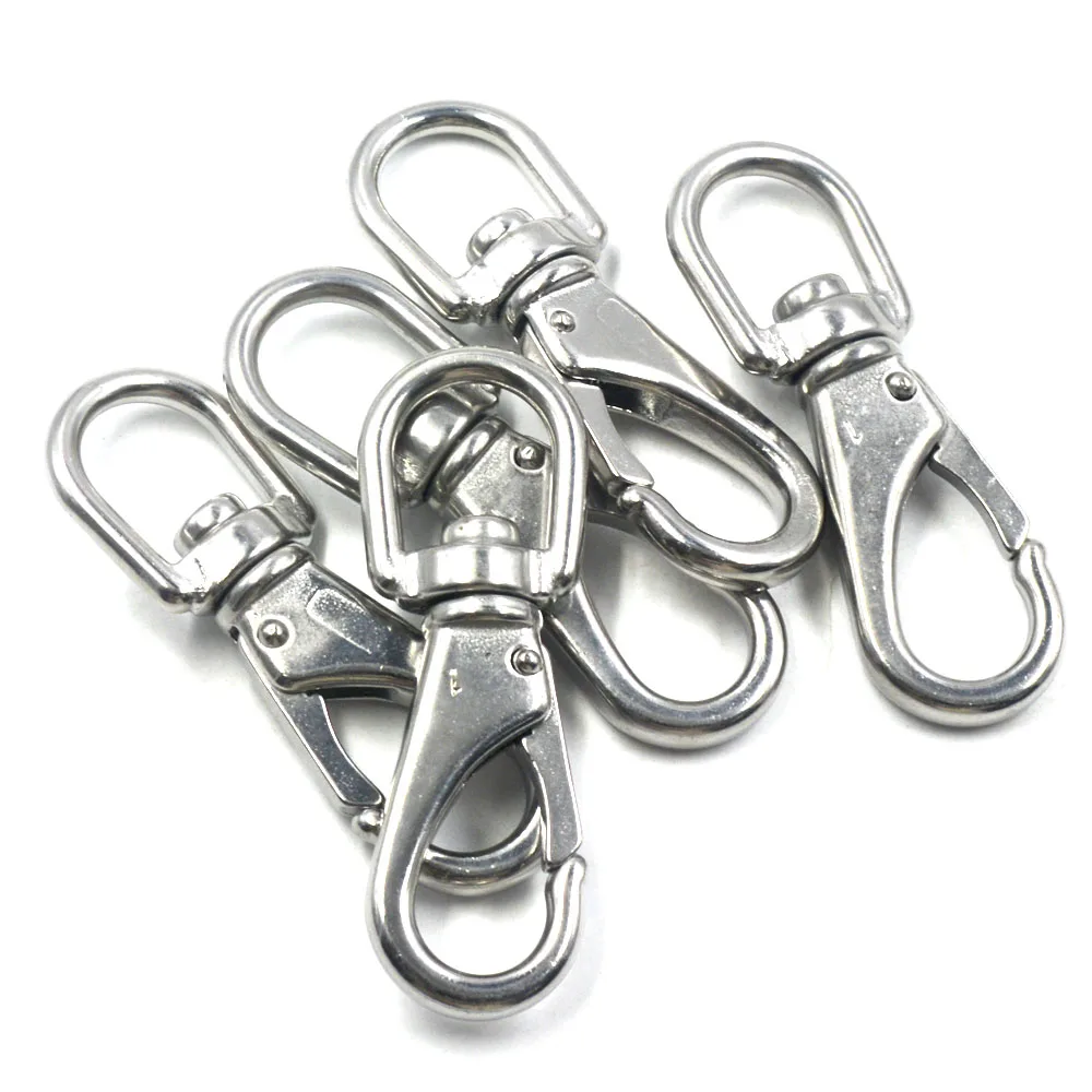 Silver-304-Stainless-Steel-Multi-use-Boat-Swivel-Eye-Snap-Hook-Size-1-a-pack-of (2)