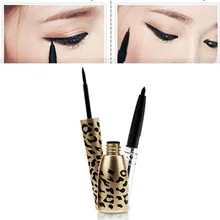 Новейший Леопардовый корпус черный Водонепроницаемый Жидкий подводка для глаз профессиональный подводка для глаз Ручка Макияж Косметический инструмент