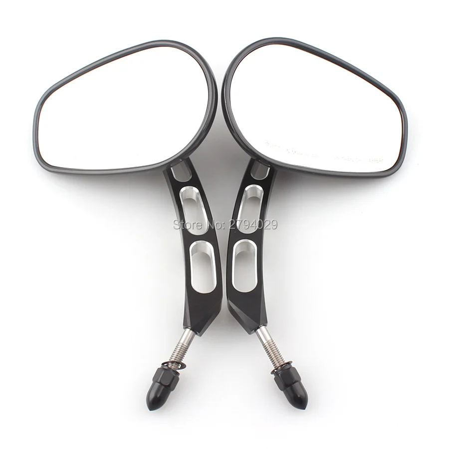 Hot Sale Black Rear View Mirrors For Harley Davidson Softail Springer Heritage Classic Free Shipping