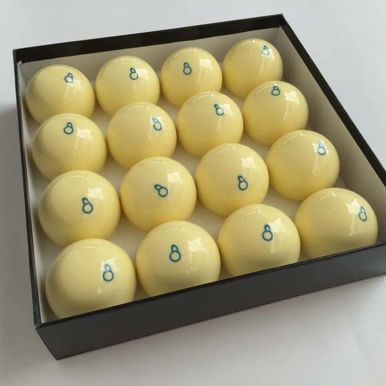 New 16pcs/set Resin Magnetic White Ball 57.25mm Coin Billiard Table Gourd Design Magnet White Balls 2 1/4 Billiards Balls
