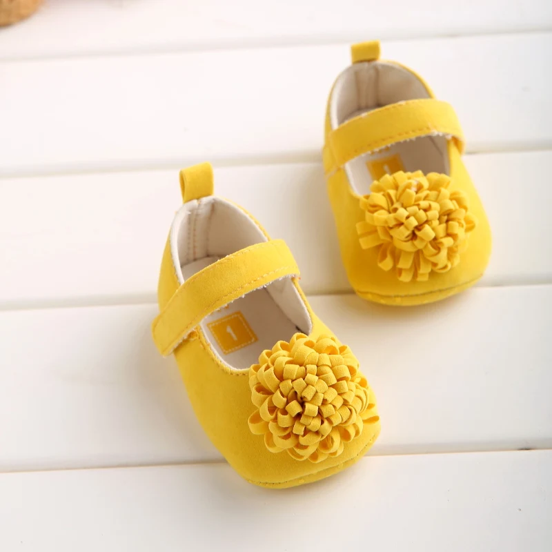 Новинка года; Праздничная Цветочная обувь для новорожденных девочек 0-1 лет; Лидер продаж; bebe sapato jane - Цвет: 4