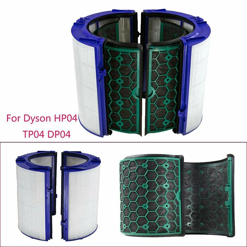 Для Dyson Hp04 Tp04 Dp04 герметичный двухступенчатый воздухоочиститель Hepa и угольный фильтр набор