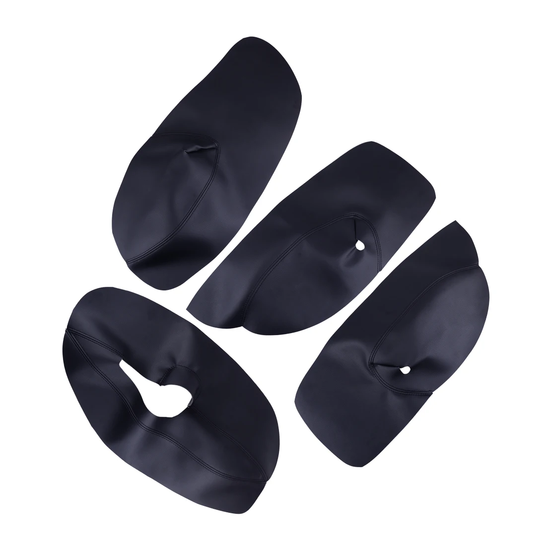 

PU Car Door Panel Protector Artificial Leather Armrest Cover Black Sticker Trim Fit For VW Golf MK4 2002 2003 2004 2005 2006