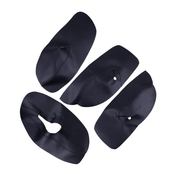 

PU Car Door Panel Protector Artificial Leather Armrest Cover Black Sticker Trim Fit For VW Golf MK4 2002 2003 2004 2005 2006
