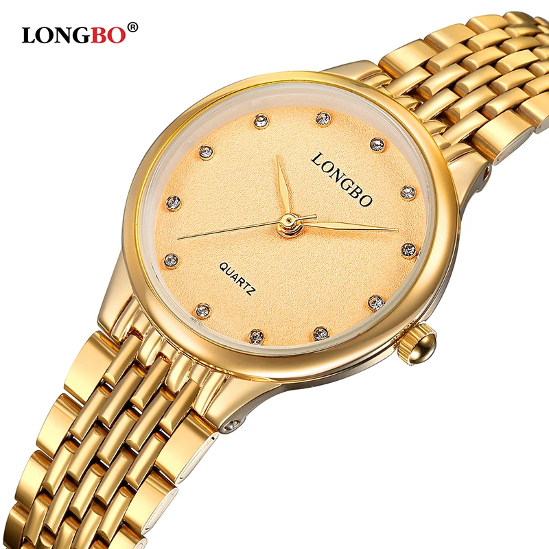 LONGBO, новинка, модные роскошные женские часы для отдыха, женские водонепроницаемые кварцевые часы со стальным ремешком, женские наручные часы, подарки для девушек 80273