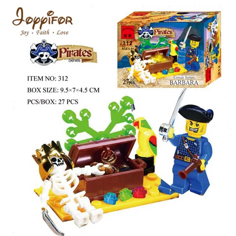 

Joyyifor Pirates of the Caribbean Series skull Pirate Ship captain Building Blocks Toys Gifts Kids Toys