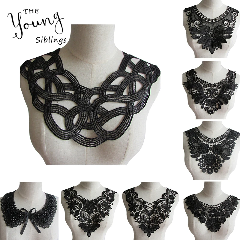 

Lace fabric High Quality Sewing Fabric 3D Rhinestone Beautiful Lace Collar Decorate Costume Sewing DIY Craft Supplies Craft