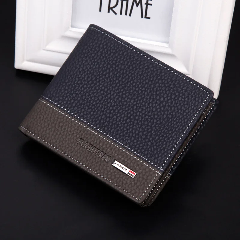 Men Wallets Small Wallet fashion Men Money Purse Coin Bag Zipper Short Male Wallet Card Holder Slim Purse Money Wallet 182q
