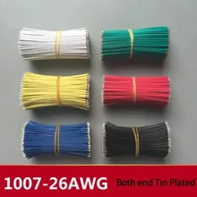 Бесплатная доставка 200 шт кабель для пайки ПП 26AWG 50 мм-150 мм Fly Jumper провод оловянные