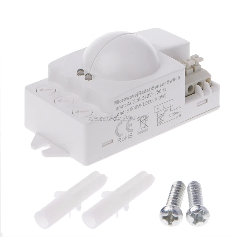 

AC220-240V Microwave Radar Sensor Switch for Panel Ceiling Light Entrance Stairs Dec12 Dropship