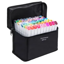 TOUCHNEW 80 цветов художественный маркер-Doub healed спиртовой эскиз маркеры для художника наброски живопись Рисование дизайн маркер ручка поставки