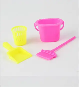 

4Pcs/Set Furnishing Dollhouse Newest Home Furniture Cleaning Cleaner Kit For Doll House Set