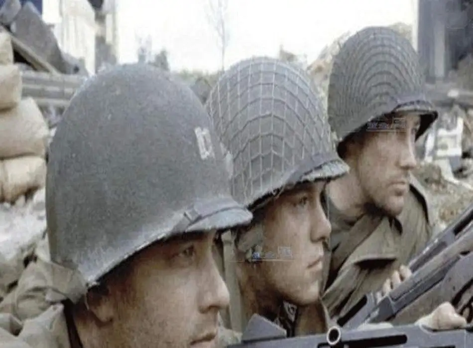 Стальной шлем WWII U.S M1 с сетчатой крышкой и полоской M1 зеленый Helmet-US148