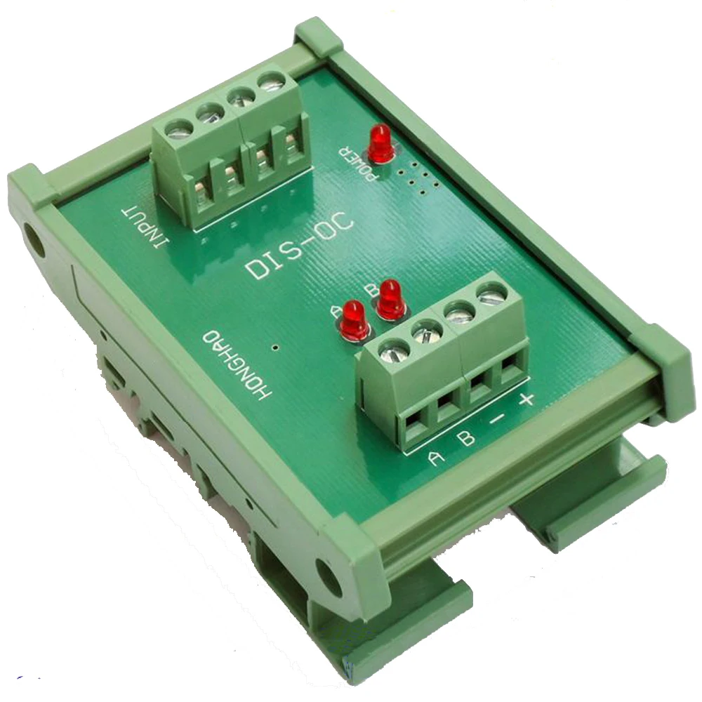 

2 Channels Converter Differential TTL into Collector HTL Signals Teminal Blocks Plate PLC NPN & PNP