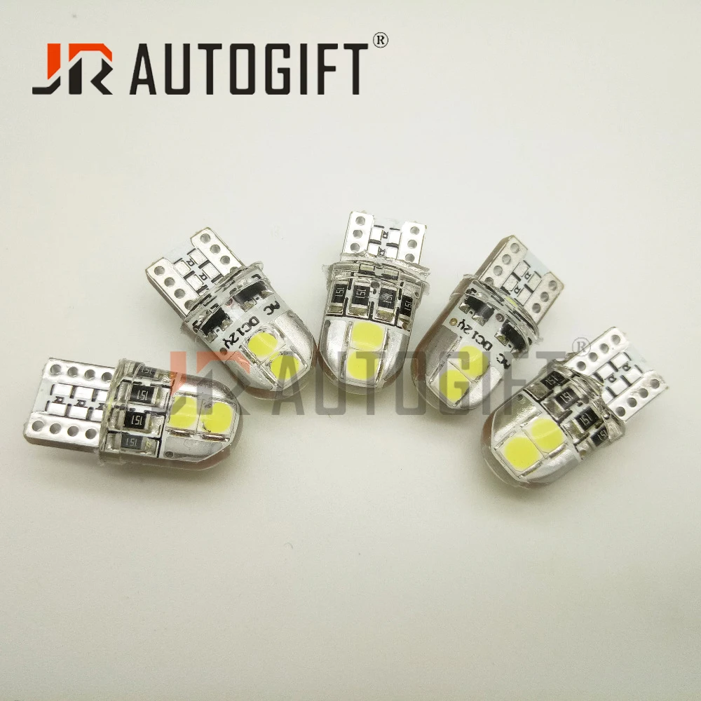 10x Auto 12V T10 Led 194 W5W 3030 4smd неполярный кремниевый красный синий белый автомобильный