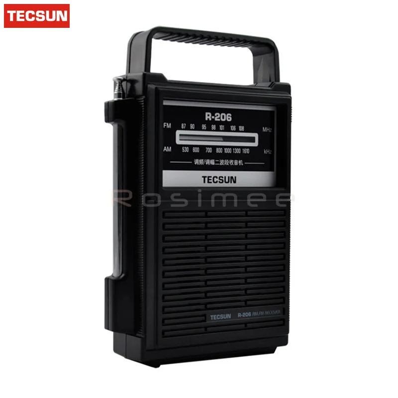 TECSUN R-206 радио FM/MW Высокочувствительный радиоприемник Desheng R206 цифровой приемник Прямая для пожилых людей