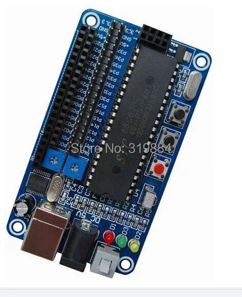 

Free shipping STC89C52 minimum system board In-Circuit Programming development board