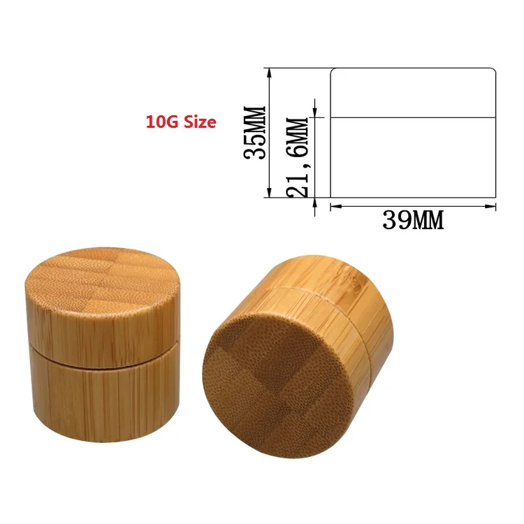 10 шт 5 г 10 г 20 г 30 г 50 г 100 г бамбуковая банка для крема PP пластиковый упаковочный контейнер для косметической продукции горшок бамбуковая деревянная банка