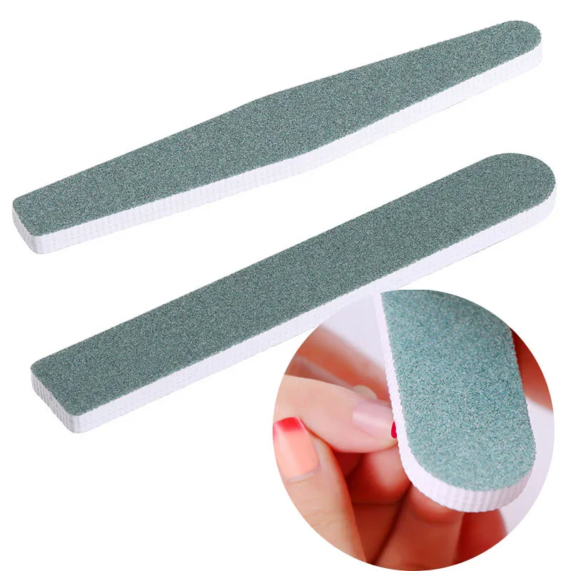 

1pc Double Side Green Sanding File Nail Art Square Rhombus Cuticle UV Gel Polish Removal Tool New Manicure Grind Polishing Kit