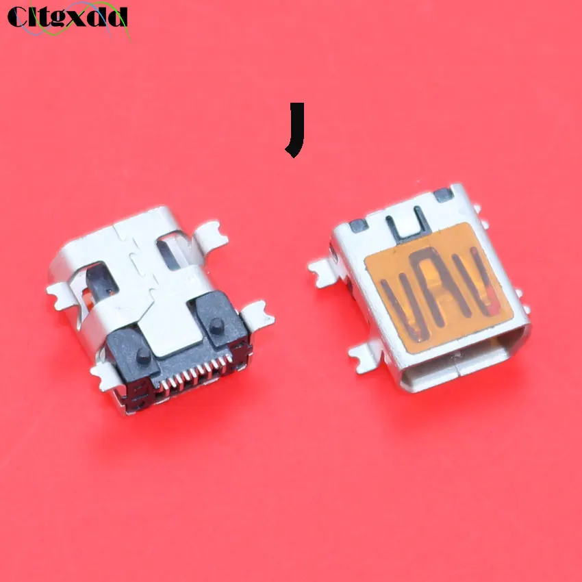 Cltgxddd 10 шт. женский мини usb Тип B 5pin 8pin 10 Pin SMT SMD Jack Разъем Запасные части для старого мобильного телефона MID MP3 MP4 - Цвет: 10pin