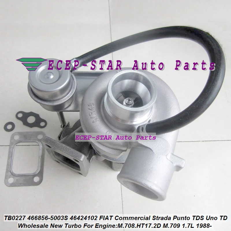 

TB0227 466856 466856-0003 46424102 Turbo Turbocharger For FIAT Commercial Strada Punto TDS Uno TD 1988- M.708.HT17.2D M.709 1.7L