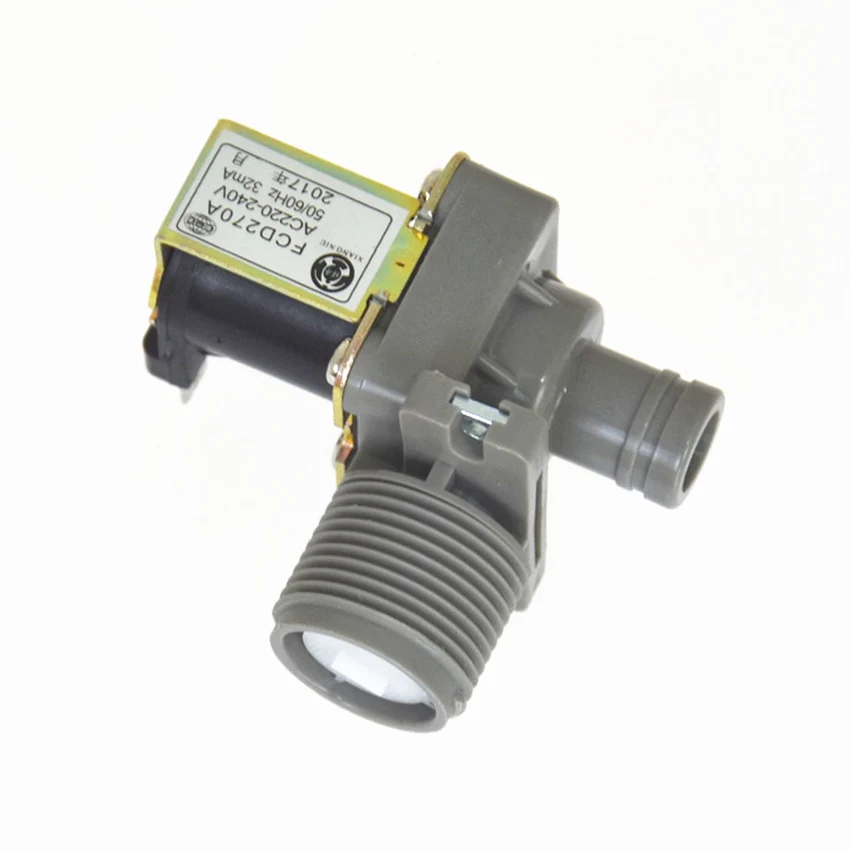 

hot sale Elbow Right Angle Male Thread Nylon Plastic Body for Water Plastic Solenoid Valve Washing machine inlet valve FCD-270A