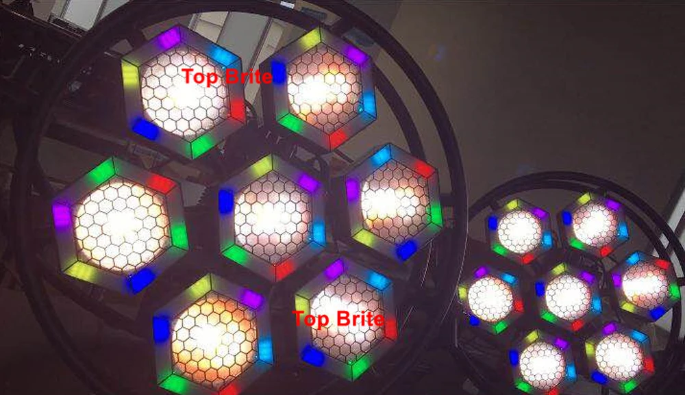2 шт. Ретро вспышка 7X100W теплый/холодный белый Светодиодный сценический свет Dj