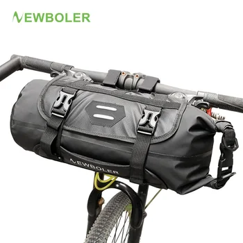 

NEWBOLER Bicycle Front Tube Bag Waterproof Bike Handlebar Basket Pack Cycling Front Frame Pannier Bicycle Accessories