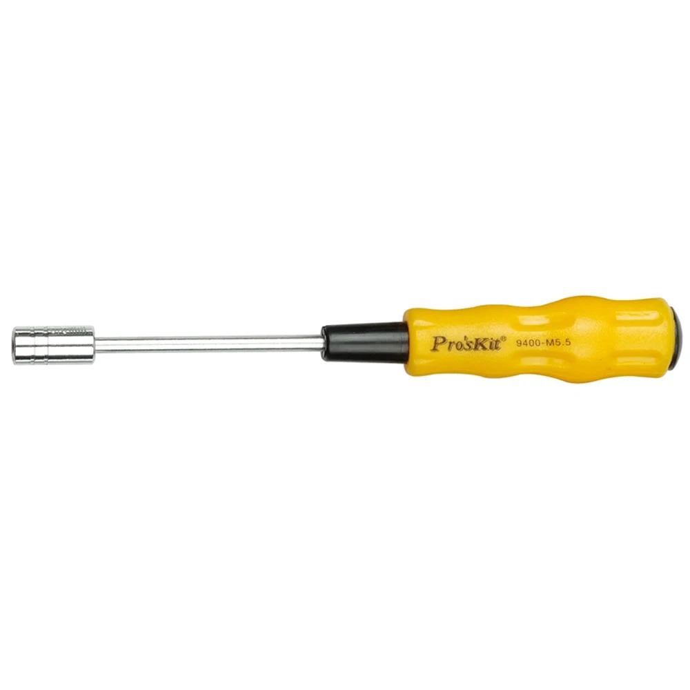Pro'sKit 19400-M3/M3.5/M4/M4.5/M5/M5.5/M6 Шестигранная многофункциональная отвертка с мягкой ручкой Инструменты для ремонта открытия немагнитные длинные шестигранные