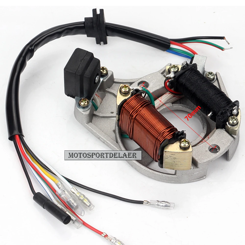 

ATV Quad STATOR IGNITION MAGNETO PLATE 50 110 125 110cc For chinese 2 coil Taotao NEW