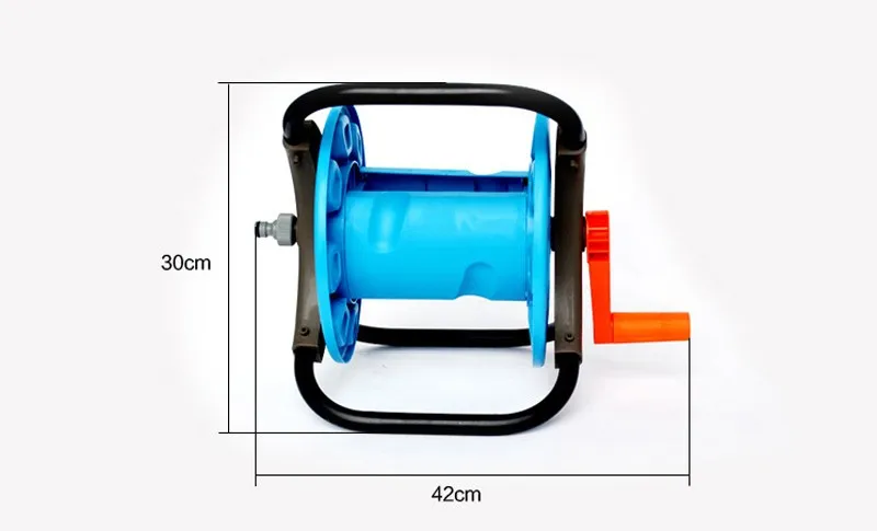 Горячая волшебный пустой шланг катушки маленькая садовая тележка для шланга держатель для воды трубчатая тара сохранить пространство садовый шланг хранения катушки автомобиля H-GA06