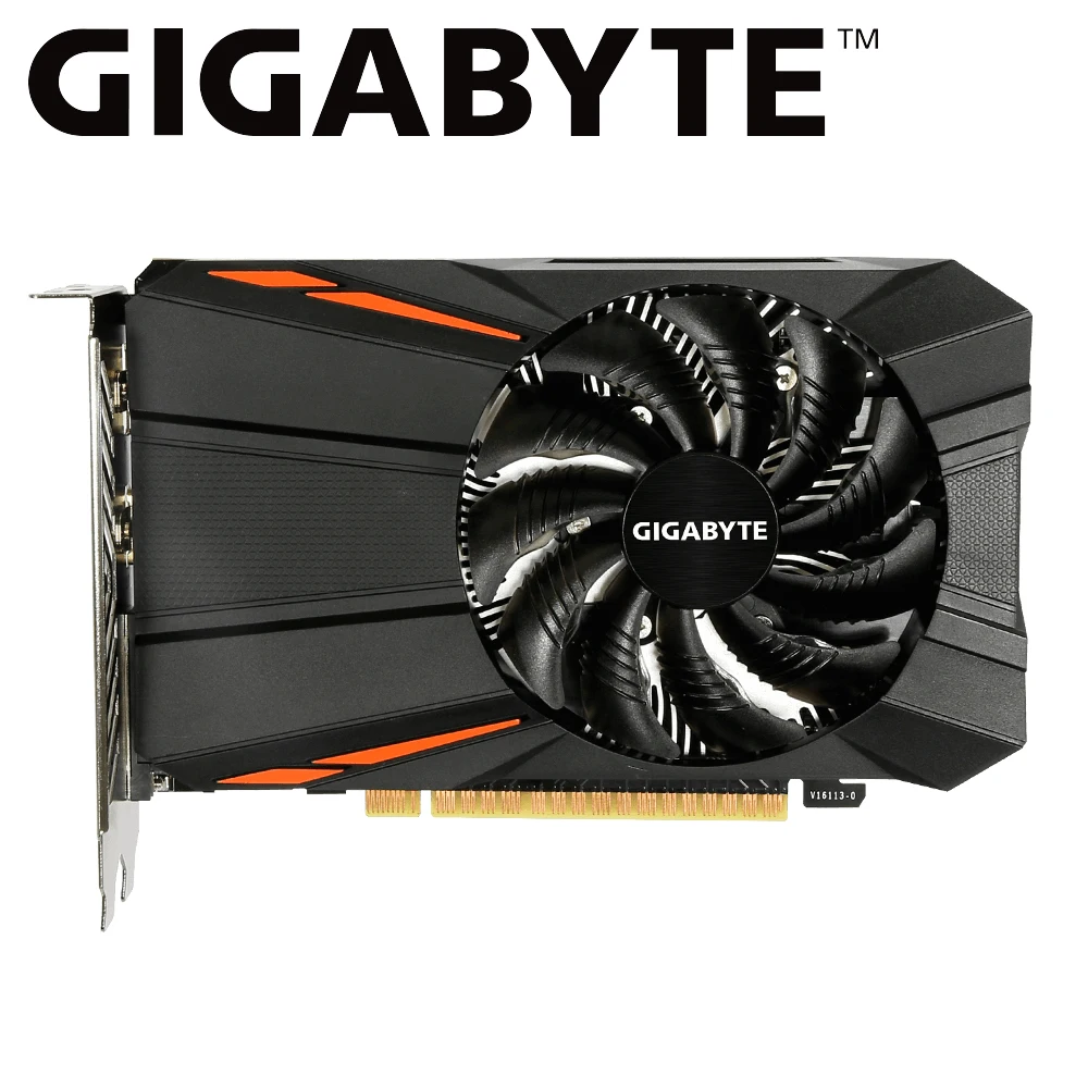 Видеокарта Gigabyte gtx 1050ti видеокарта NVIDIA GeForce gigabyte 1050 GDDR5 4 ГБ для ПК геймеров б/у карта