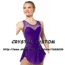 Пользовательские фигурное катание платья для девочек с спандексом изящные бренд фигурное катание платье для соревнований DR2725