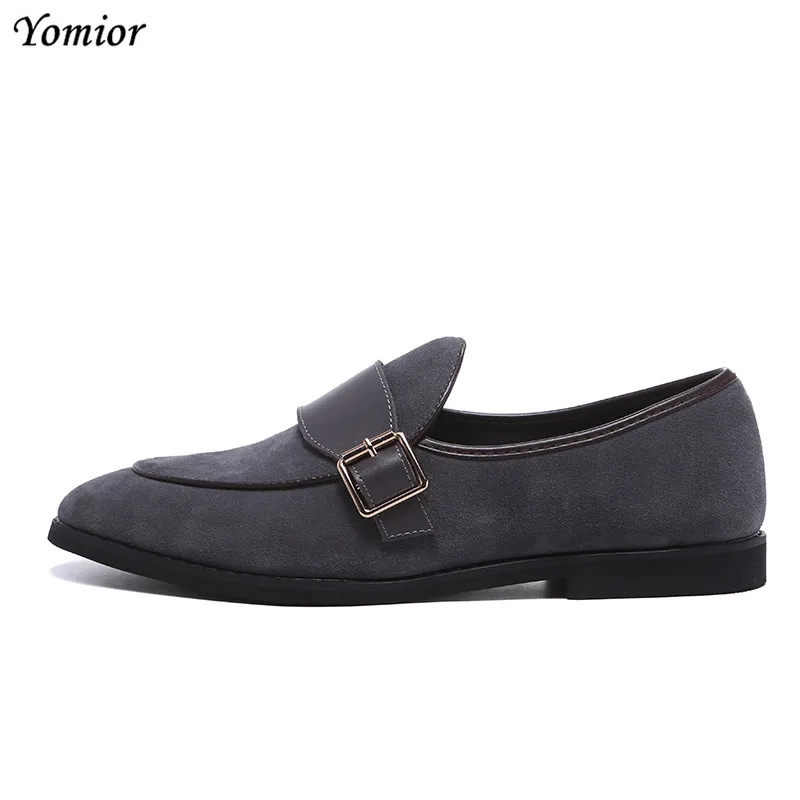 Yomior Fashion Summer Men Dress Leather Shoes Handmade Brogue Style Party Wedding Shoes Man Flats Loafers Oxfords Formal Shoes