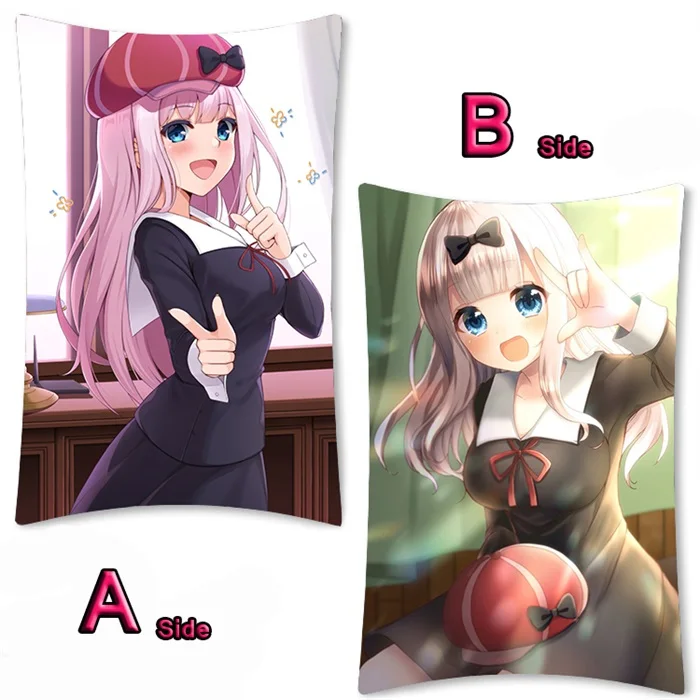 Аниме Kaguya-sama: Love Is War Shinomiya Kaguya Fujiwara Chika Dakimakura длинная подушка для объятий Чехол Наволочка 2WAY 35x55 см - Цвет: 04