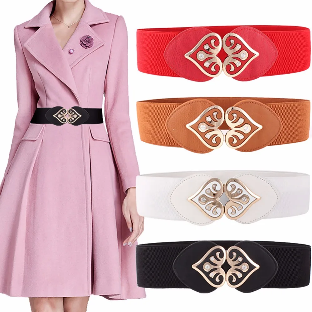 2017 Women Fashion Belts Ladies Faux Leather Metal Buckle Straps Girls