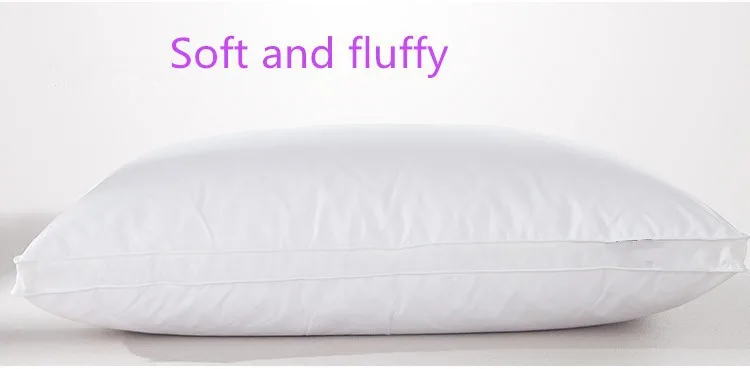 Домашняя текстильная спальная подушка гусиный пух Легкая белая Подушка нулевое давление подушка для Шей с запоминающим материалом здоровье 48*74 см хлопок подушка