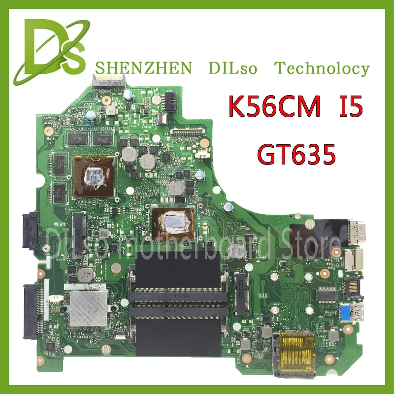 KEFU K56CM для ASUS K56CB K56CM A56C S550CM материнская плата для ноутбука i5 GT635 тест материнской платы K56CM материнская плата неинтегрированная
