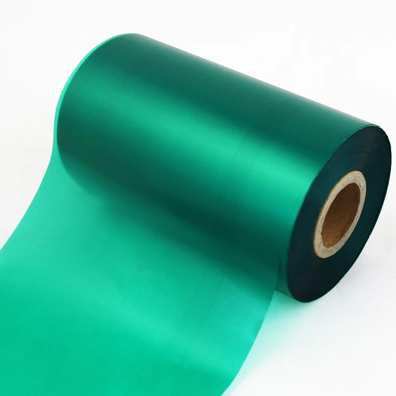 110x300 m color Green Thermal Transfer Ribbon for