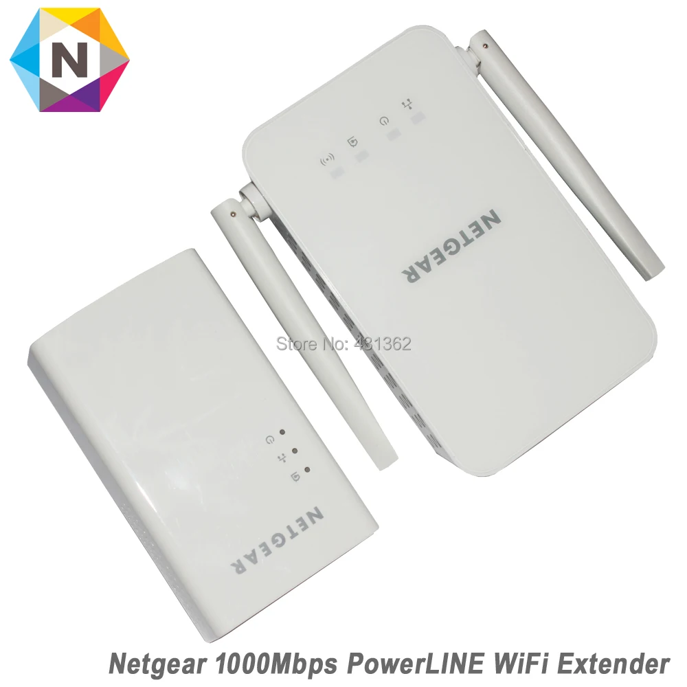 Wi Fi повторитель Netgear PowerLINE PLW1000 1000 Мбит/с 802.11b/g/n/AC|Сетевые адаптеры c передачей